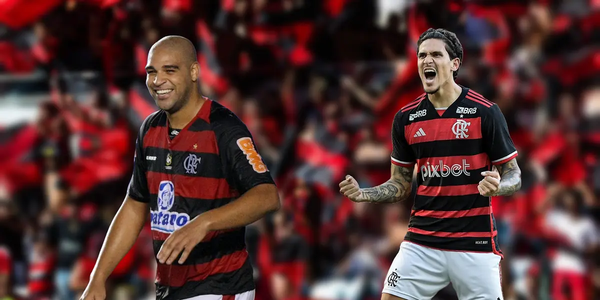 Adriano Imperador e Pedro, ídolos do Flamengo