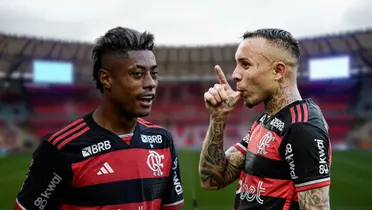 Bruno Henrique e Everton Cebolinha, atacantes do Flamengo