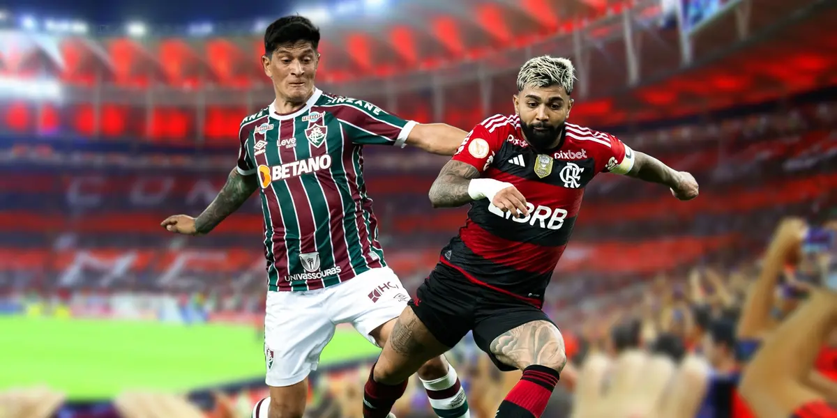 Cano e Gabigol, atacantes do Fluminense e do Flamengo