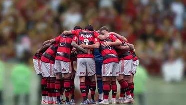 Elenco do Flamengo reunido