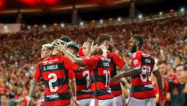 Elenco do Flamengo reunido