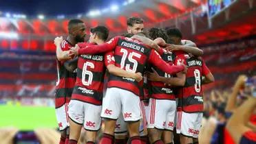 Elenco do Flamengo reunido