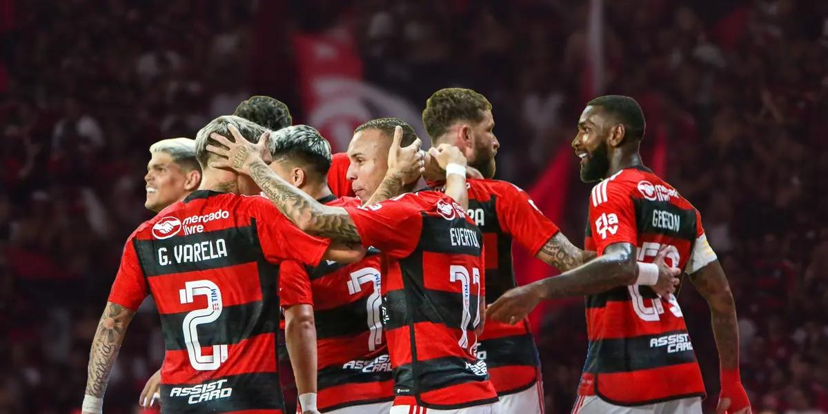 Elenco do Flamengo reunido