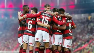 Elenco do Flamengo reunido