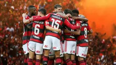 Elenco do Flamengo reunido