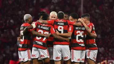 Elenco do Flamengo reunido