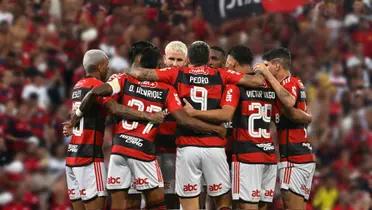 Elenco do Flamengo reunido