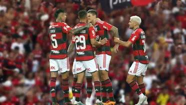 Elenco do Flamengo reunido