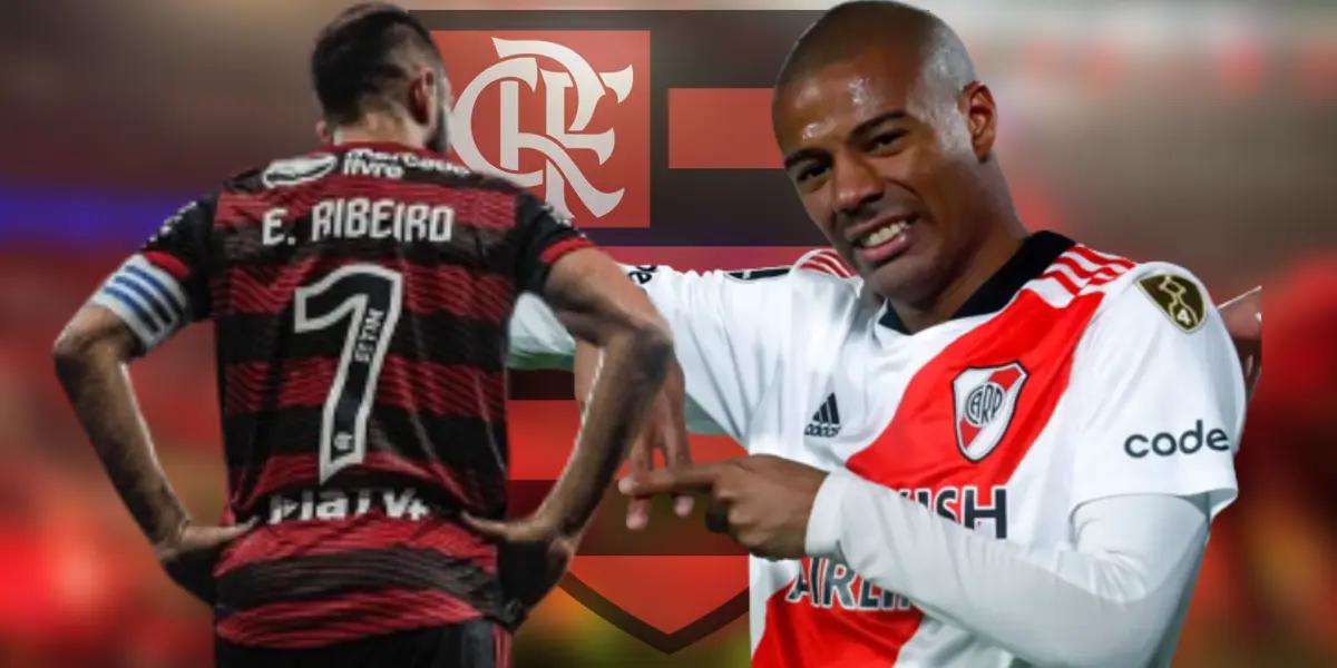 Everton Ribeiro e De La Cruz