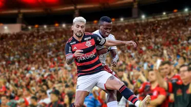 Jogadores do Flamengo e Fluminense se enfrentando