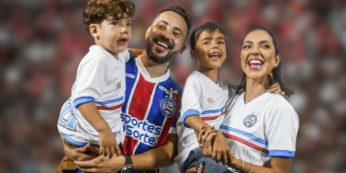 O jogador deixou o Flamengo e foi para o Bahia por 3 anos