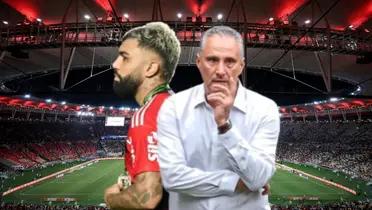 O treinador acabou deixando Gabigol no banco contra o Botafogo