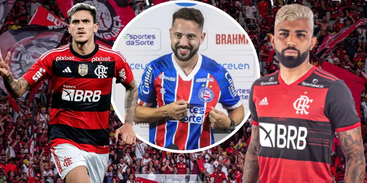 Pedro, Everton Ribeiro e Gabriel Barbosa 