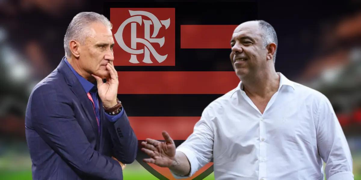 Tite e Marcos Braz