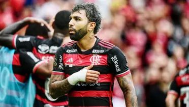 O atacante Gabigol se despediu oficialmente do Flamengo