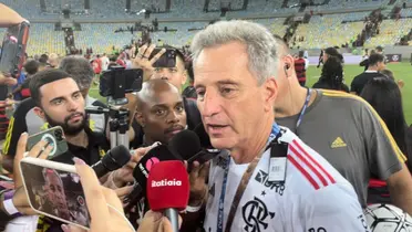 O presidente do Flamengo, Rodolfo Landim