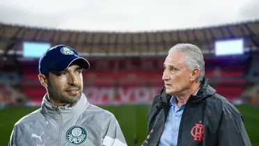 Abel Ferreira e Tite, treinadores de Palmeiras e Flamengo