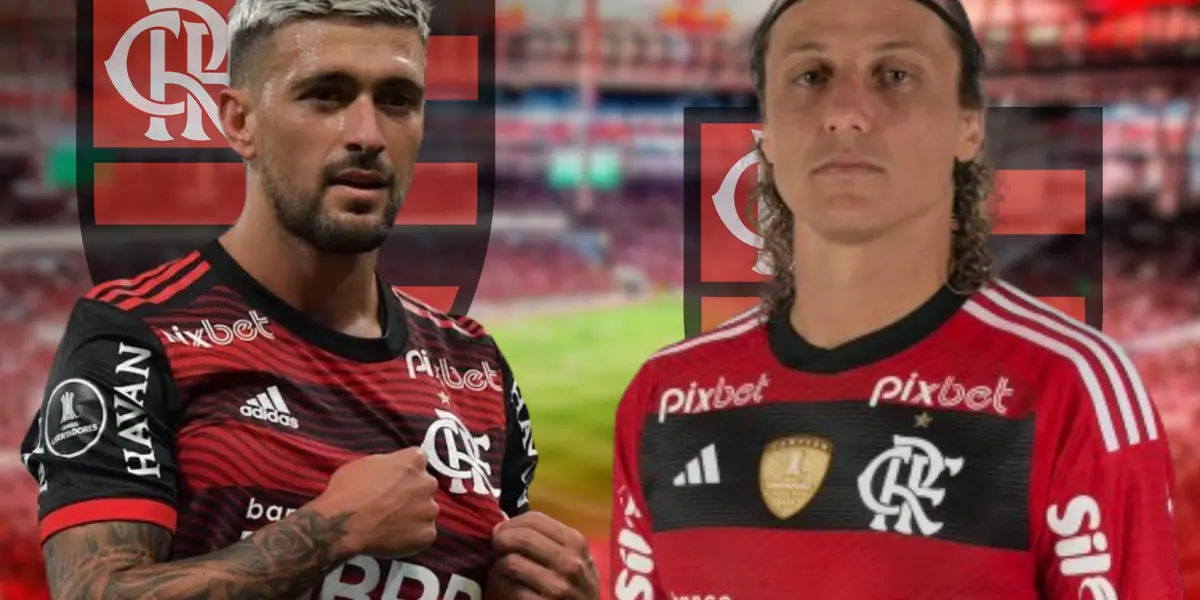 Arrascaeta e David Luiz