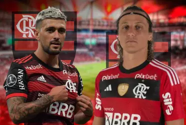 Arrascaeta e David Luiz