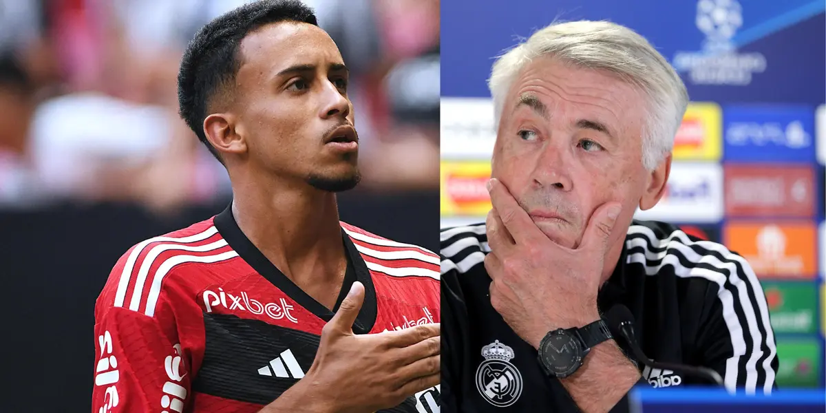 Carlo Ancelotti se encantou por Matheus Gonçalves, do Flamengo