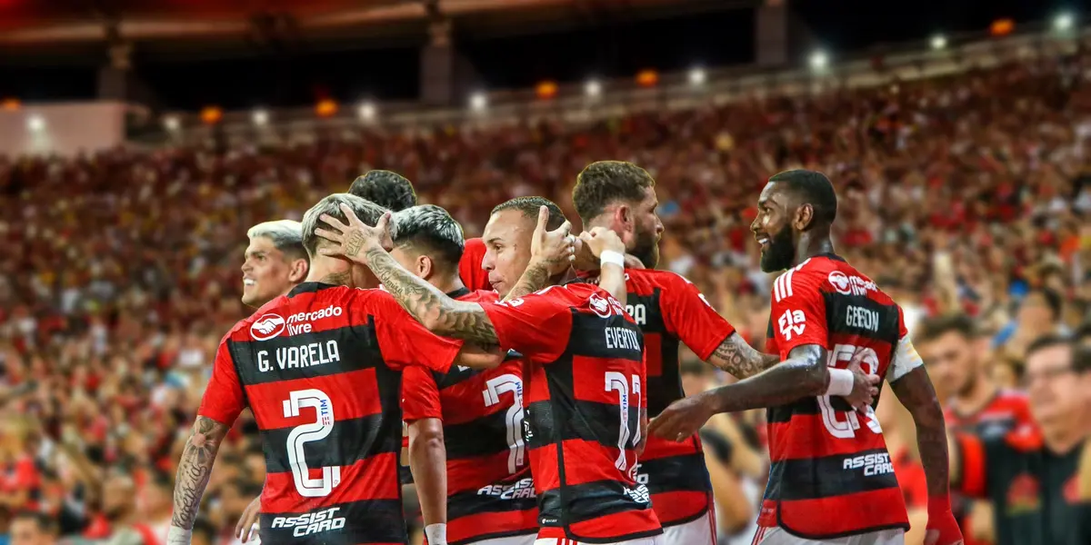 Elenco do Flamengo reunido