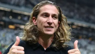 Filipe Luís. Foto: Redes do Flamengo.