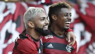 Gabigol e Bruno Henrique: parceria desfeita depois de quase seis anos, sendo que atuaram no Santos em 2018