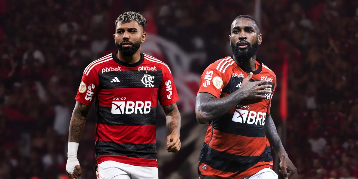 Gabigol e Gerson, jogadores do Flamengo