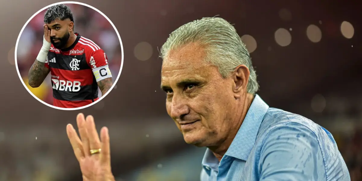 Gabigol e Tite no Flamengo