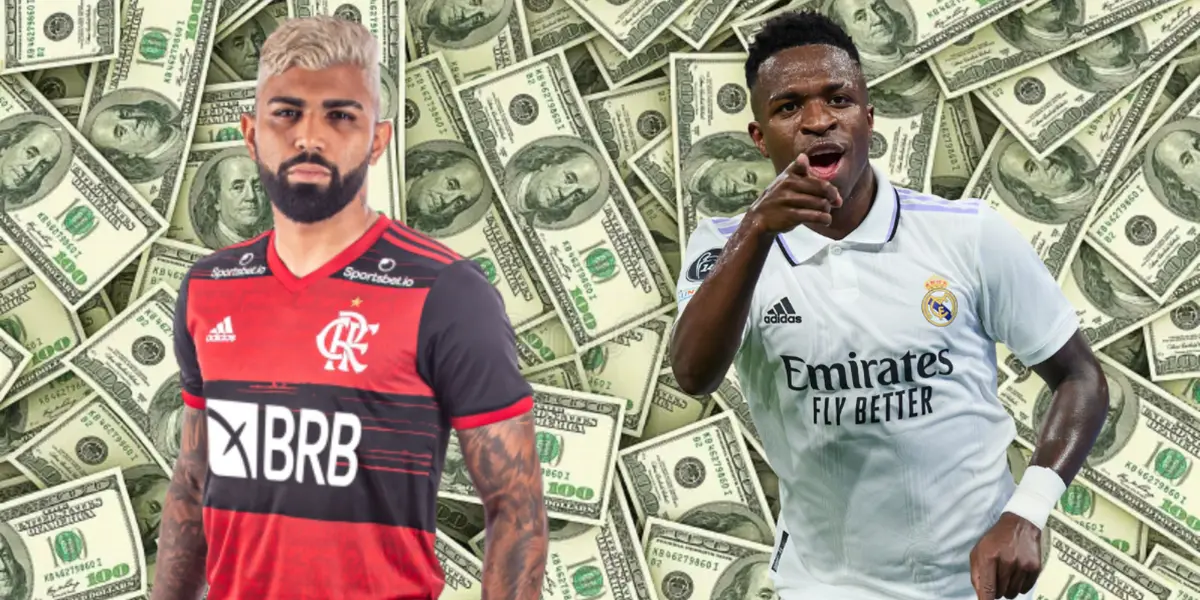 Gabigol pelo Flamengo e Vini Jr em ação no Real Madrid