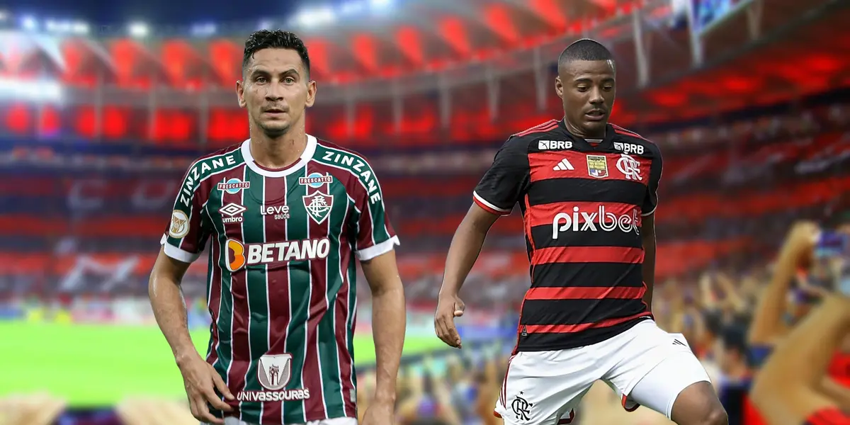 Ganso e De La Cruz, meio-campistas de Fluminense e Flamengo