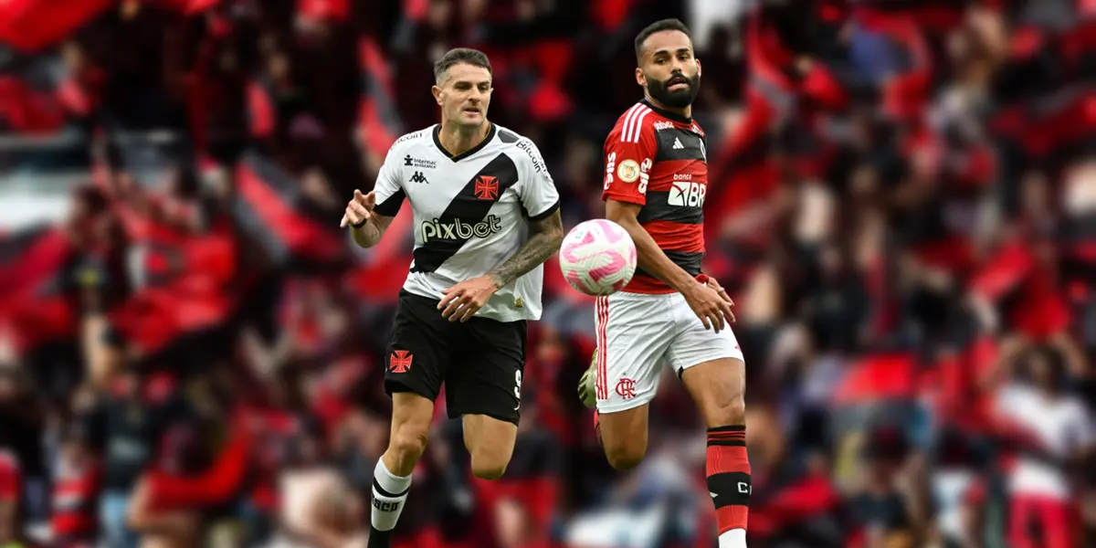 Jogadores de Vasco e Flamengo