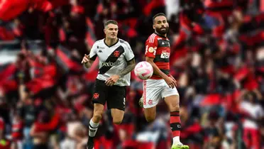 Jogadores de Vasco e Flamengo