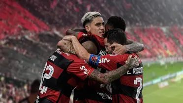 Jogadores do Flamengo reunidos