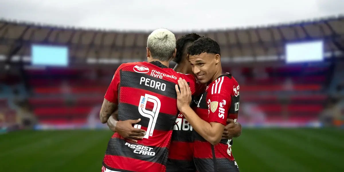 Jogadores do Flamengo reunidos