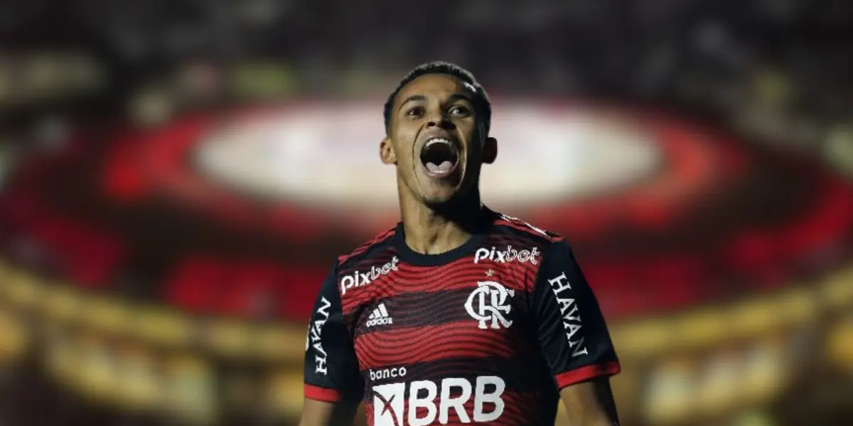 Lázaro jogando pelo Flamengo