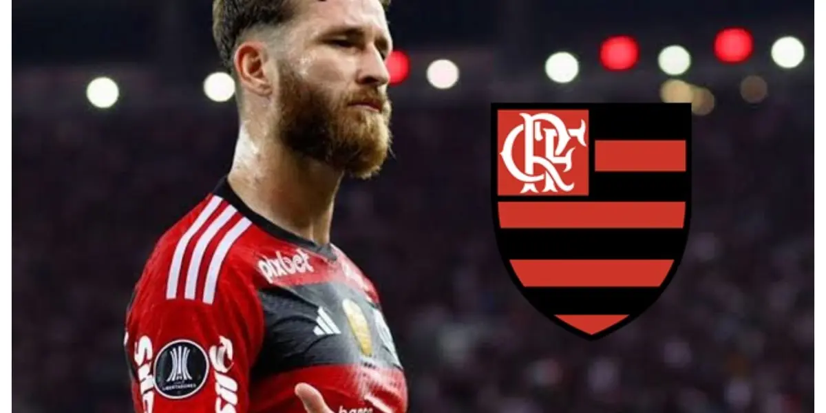 Léo Pereira com a camisa do Flamengo