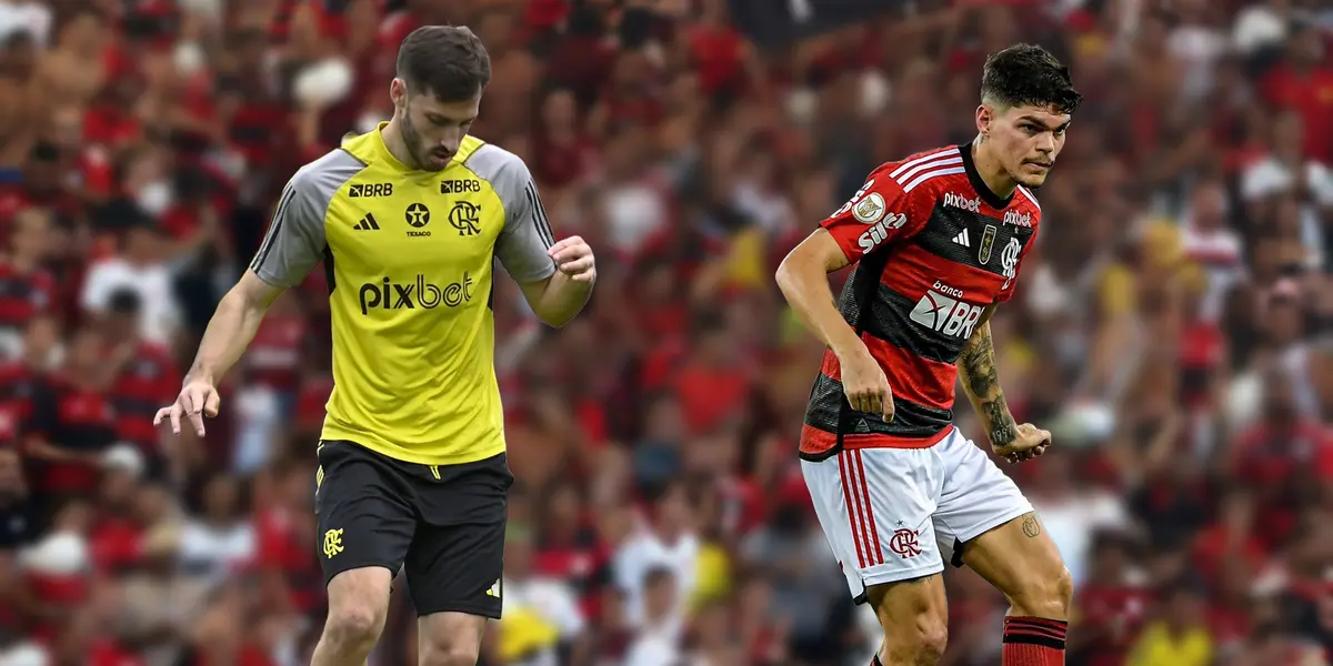 Matías Viña e Ayrton Lucas, jogadores do Flamengo