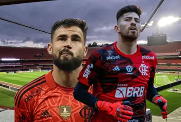 O goleiro faz sua segunda partida como titular do Flamengo