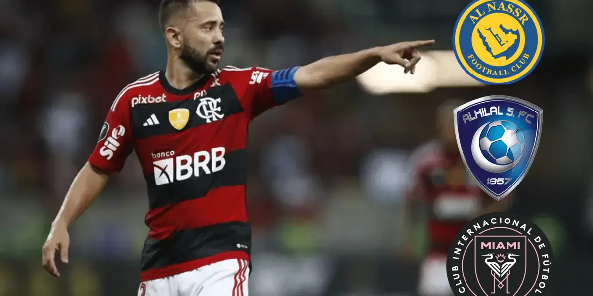 O jogador deseja renovar com o Flamengo mas o clube ainda não sabe se quer