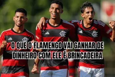 O jogador é uma das maiores promessas do Flamengo atualmente