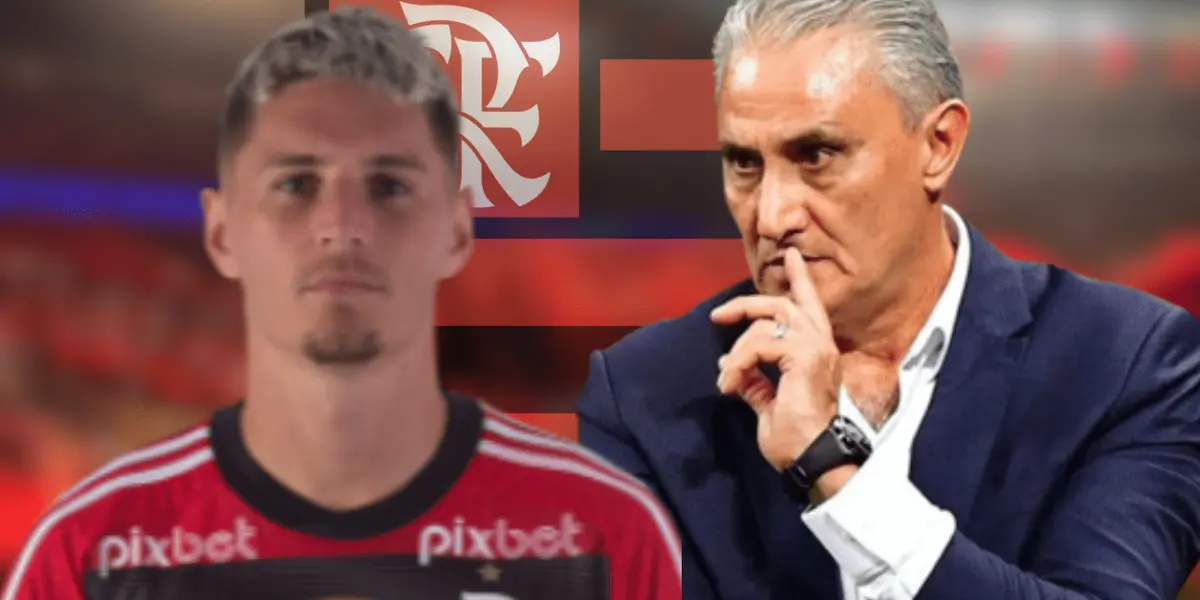 O jogador faz parte do trio criticado pela nação rubro-negra