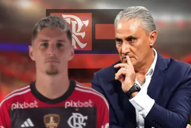 O jogador faz parte do trio criticado pela nação rubro-negra