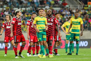 O jogador marcou e vai dando a vitória para o time rubro-negro