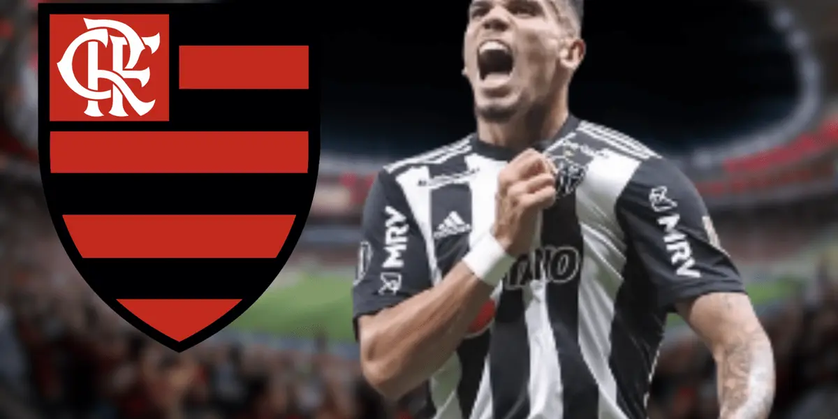 O jogador marcou o gol que vai dando a vitória ao time mineiro