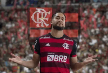 O jogador não faz parte dos lanos do Flamengo para 2024