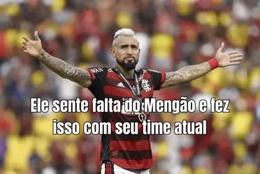 O jogador vestiu as cores do Flamengo na última temporada