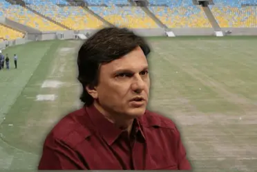 O jornalista acabou com o estado do gramado no Maracanã