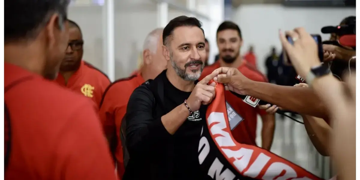 Português prestou coletiva e citou colega durante sua apresentação no Flamengo