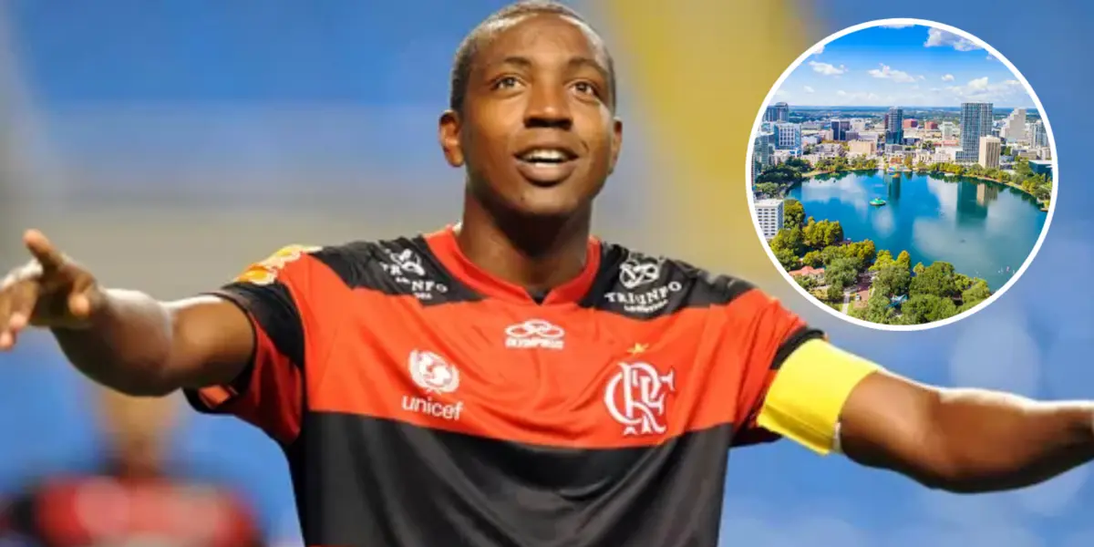 Renato Abreu com a camisa do Flamengo